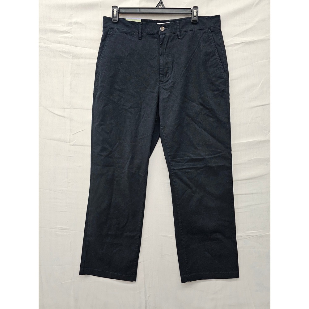 Goodfellow & Co Mens Relaxed Chino Pants Black Cotton Blend Casual Size 36x32